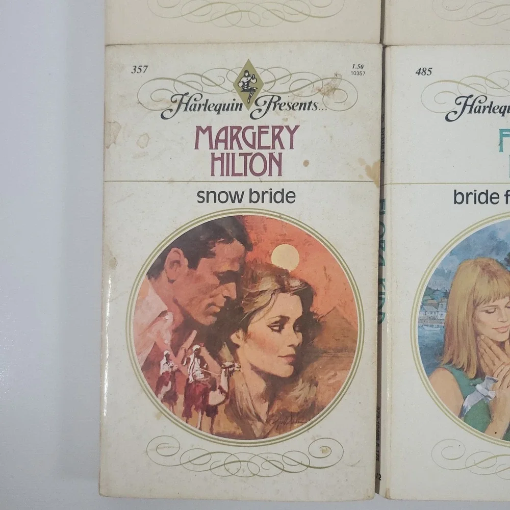 Harlequin Romances Vintage Books 1980s. Various Authors. Lot Of 6